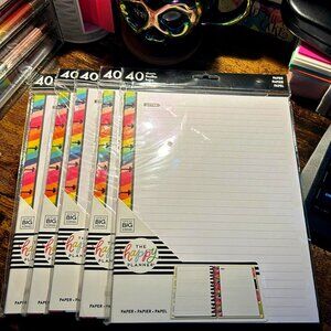 Happy Planner - Paper Refill - 40sheets - 2 available NEW